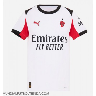 Camiseta AC Milan Fikayo Tomori #23 Segunda Equipación Replica 2025-26 para mujer mangas cortas Camiseta AC Milan Fikayo Tomori #23 Segunda Equipación Replica 2025-26 para mujer mangas cortas